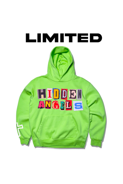 "NEWSPAPER" HOODIE GREEN